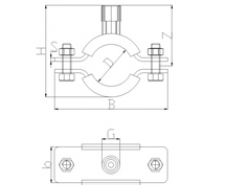 MOFIX PRH gumibetétes csőbilincs-nagy teherbírású